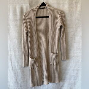 Cyrus Tan Ribbed Women's Cardigan